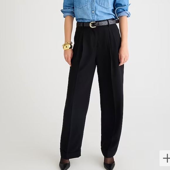 J crew Wide-leg essential pant in city crepe - Picture 1 of 6